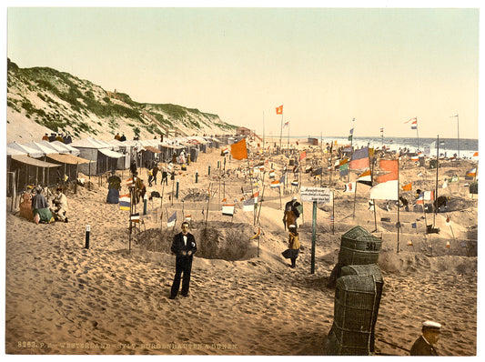 A picture of Building sand castles, Westerland, Sylt, Schleswig-Holstein, Germany