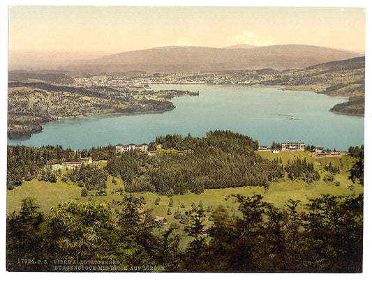 A picture of Burgenstock, view of Lucerne, Lake Lucerne, Switzerland
