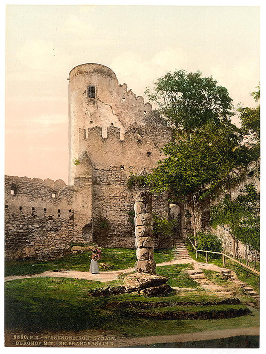 A picture of Burghof and Prangersaule, Kynast, Riesengebirge, Germany