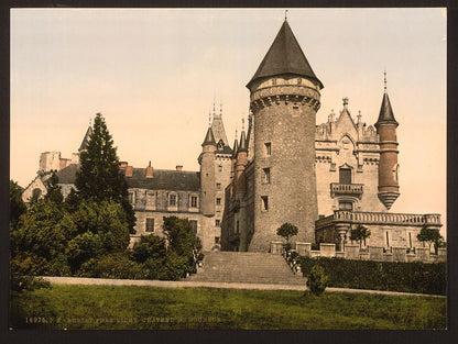 A picture of Busset near Vichy, Chateaux de Bourbon (i.e., Château de Bourbon-Busset), Vichy, France