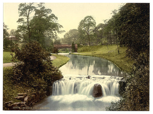 A picture of Buxton, the gardens, Derbyshire, England