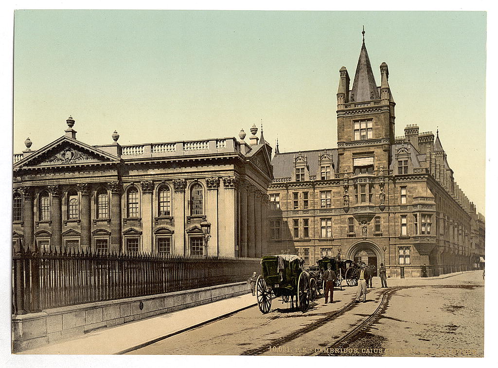 A picture of Caius College and Senate House, Cambridge, England