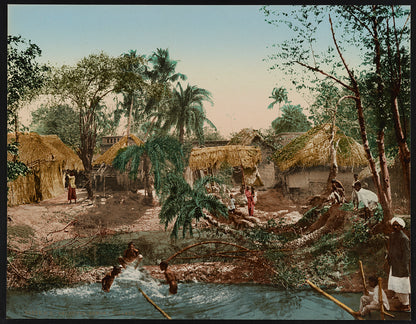 A picture of Calcutta. Bengal village