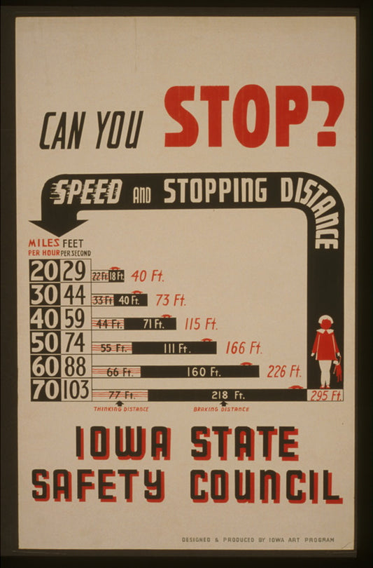 A picture of Can you stop? - Speed and stopping distance - Iowa State Safety Council