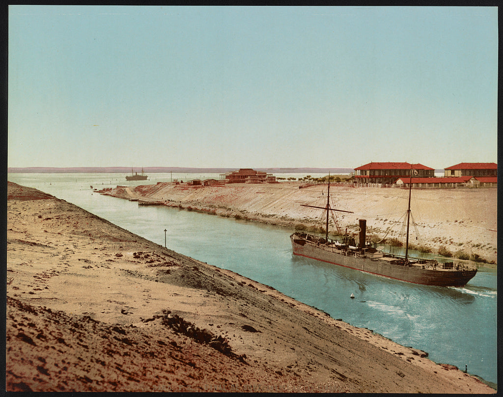 A picture of Canal de Suez, entrée au Lac Timsah