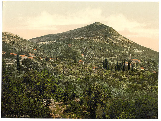A picture of Canosa (i.e., Cannosa), general view, Dalmatia, Austro-Hungary