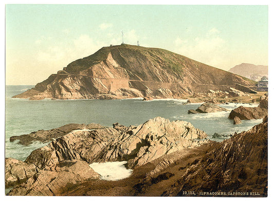 A picture of Capstone, hill from Ilfracombe Hotel, Ilfracombe, England