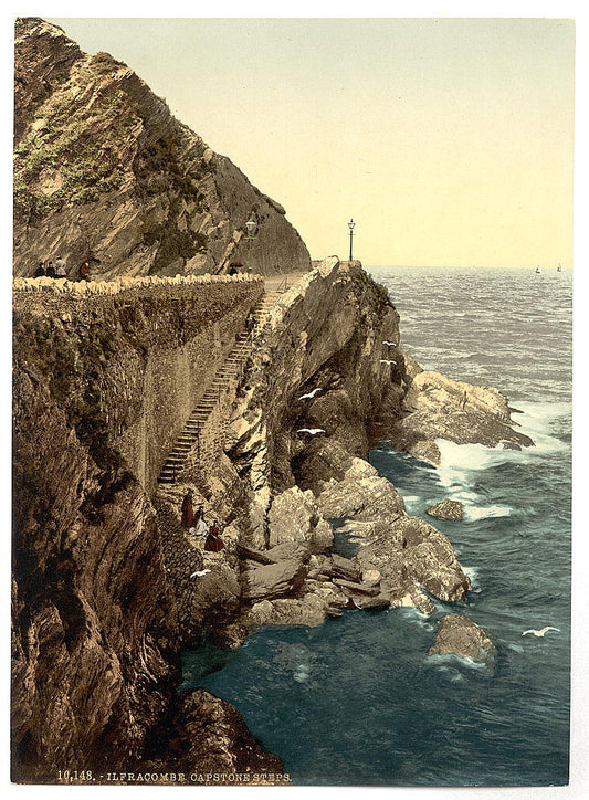 A picture of Capstone steps, Ilfracombe, England