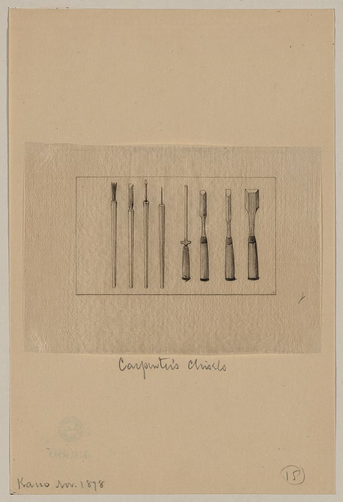 A picture of Carpenter's chisels
