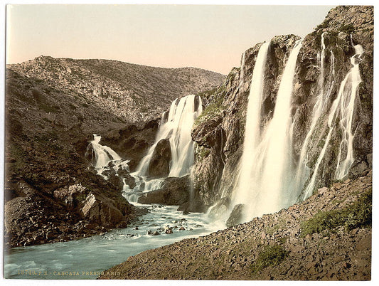 A picture of Cascade, near Knin, Dalmatia, Austro-Hungary