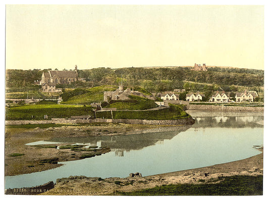 A picture of Castle and church, Bude, Cornwall, England