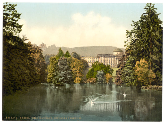 A picture of Castle and Hercules, Wilhelmshohe, Cassel (i.e., Kassel), Hesse-Nassau, Germany