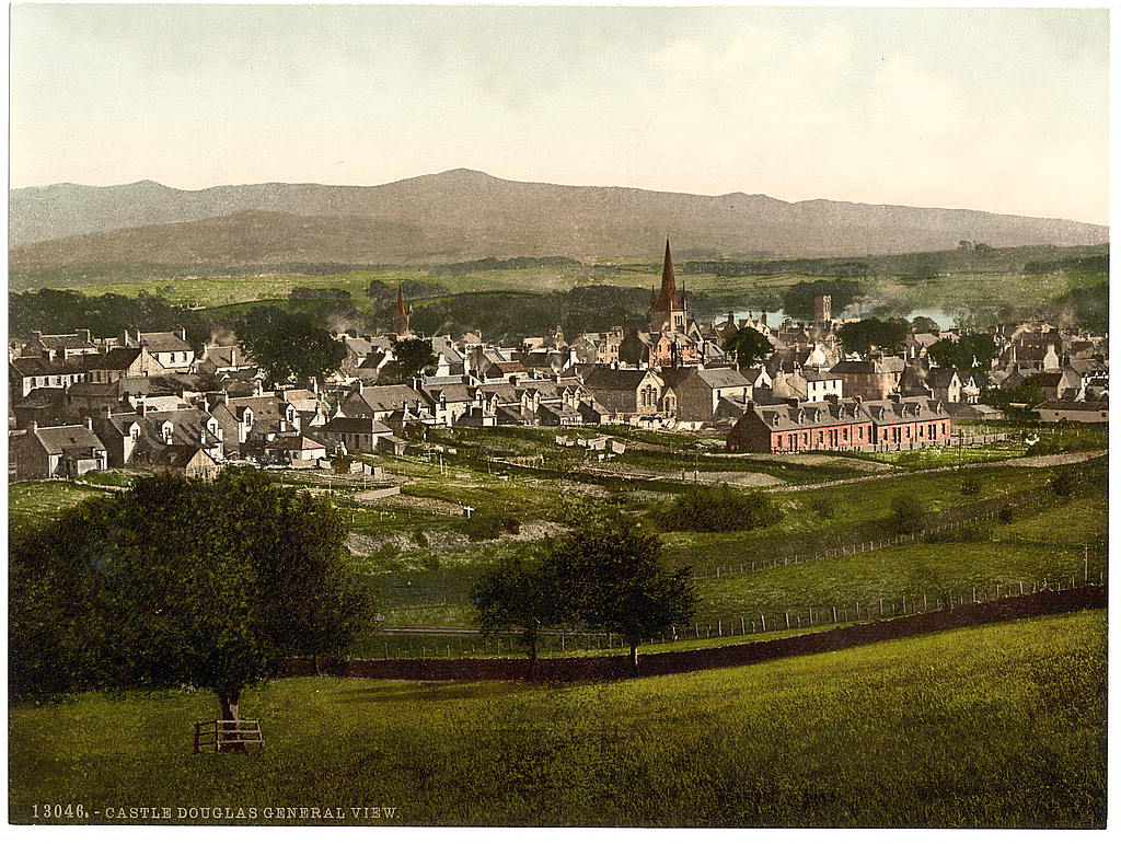 A picture of Castle Douglas from Dunmuir, Scotland