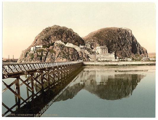 A picture of Castle from pier, Dumbarton, Scotland