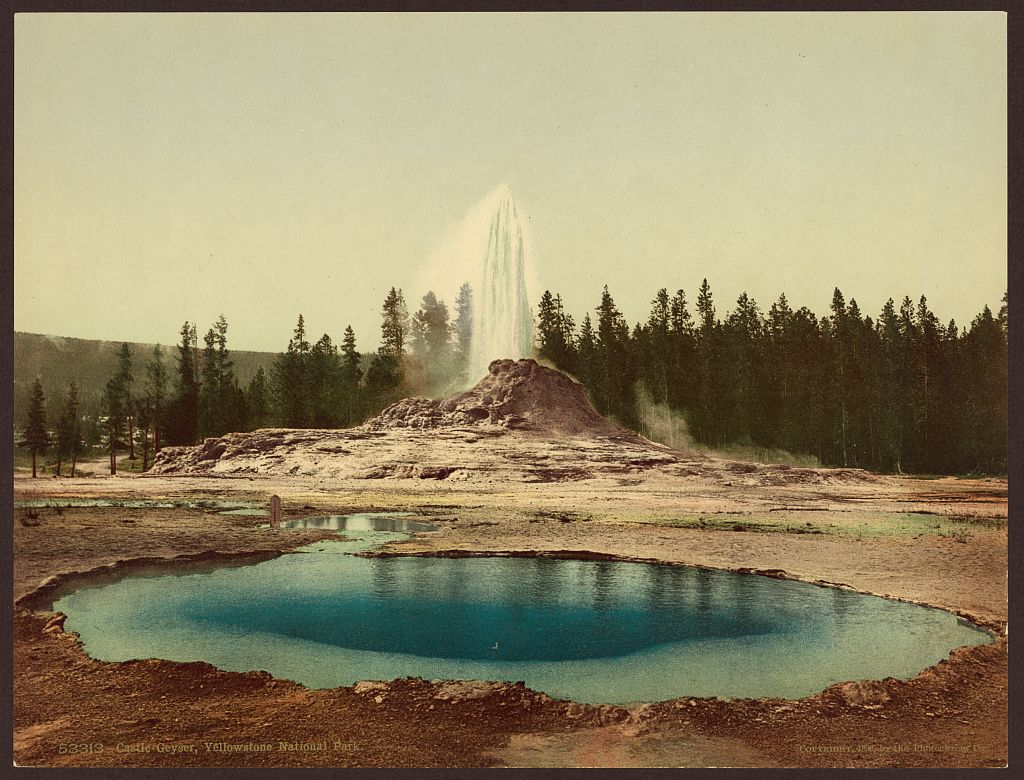 A picture of Castle Geyser, Yellowstone National Park