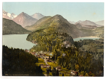 A picture of Castle Hohenschwangau and Algau Alps, Bavaria, Germany