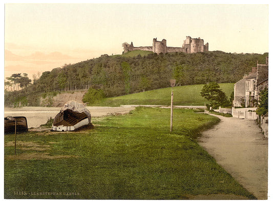 A picture of Castle, Llanstephen (i.e. Llansteffan), Wales