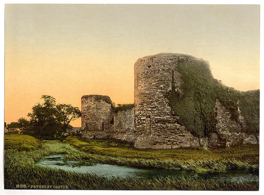 A picture of Castle, Pevensey, England