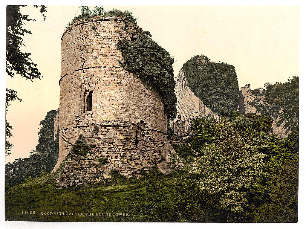 A picture of Castle, the round tower, Goodrich, England