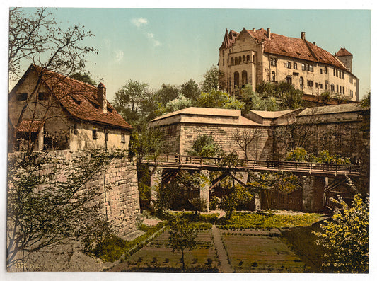 A picture of Castle, (west side), Nuremberg, Bavaria, Germany