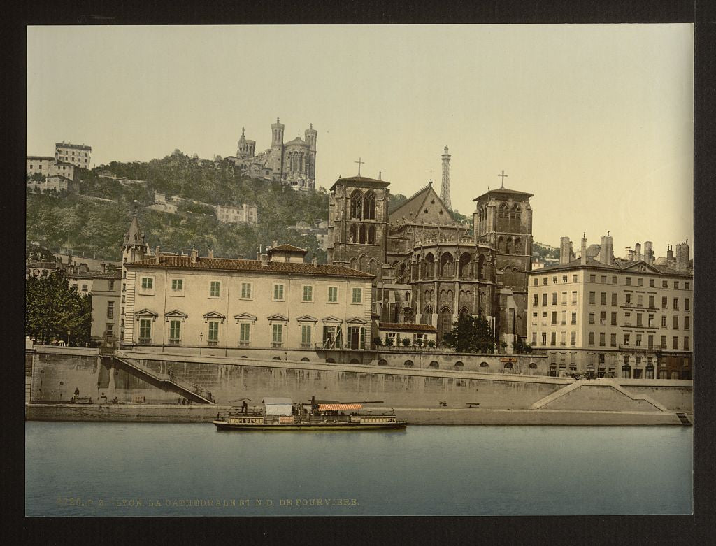 A picture of Cathedral and Notre Dame de Fourviere, Lyons, France