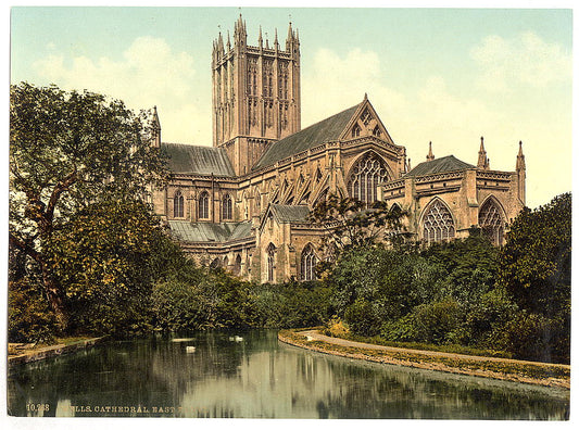 A picture of Cathedral, east front, Wells, England