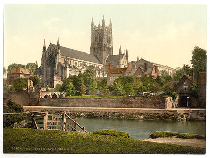 A picture of Cathedral, S. W., Worcester, England