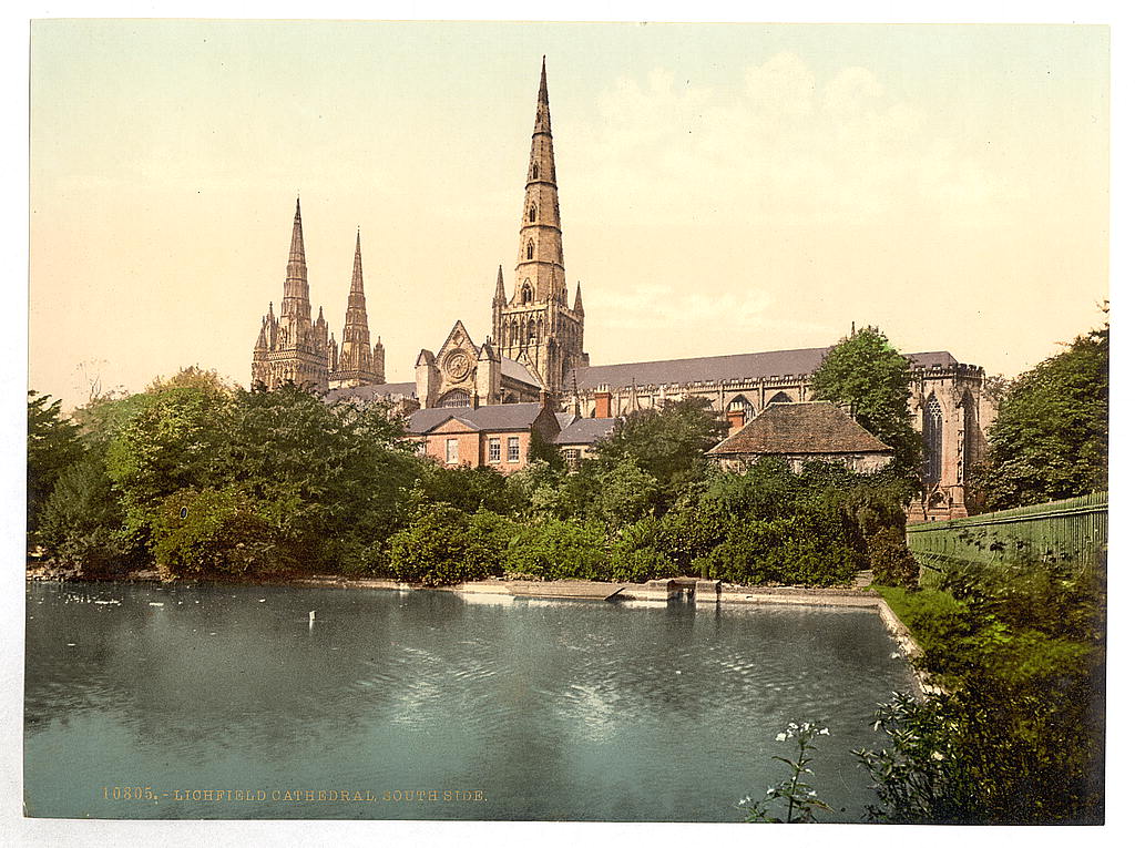 A picture of Cathedral, South Side, Lichfield, England