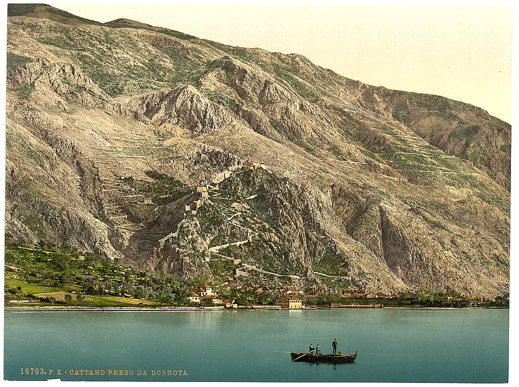 A picture of Cattaro, from Dobrota, Dalmatia, Austro-Hungary