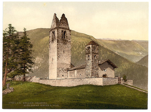 A picture of Celerina, Old Roman Church of St. Gian, Aargau, Switzerland