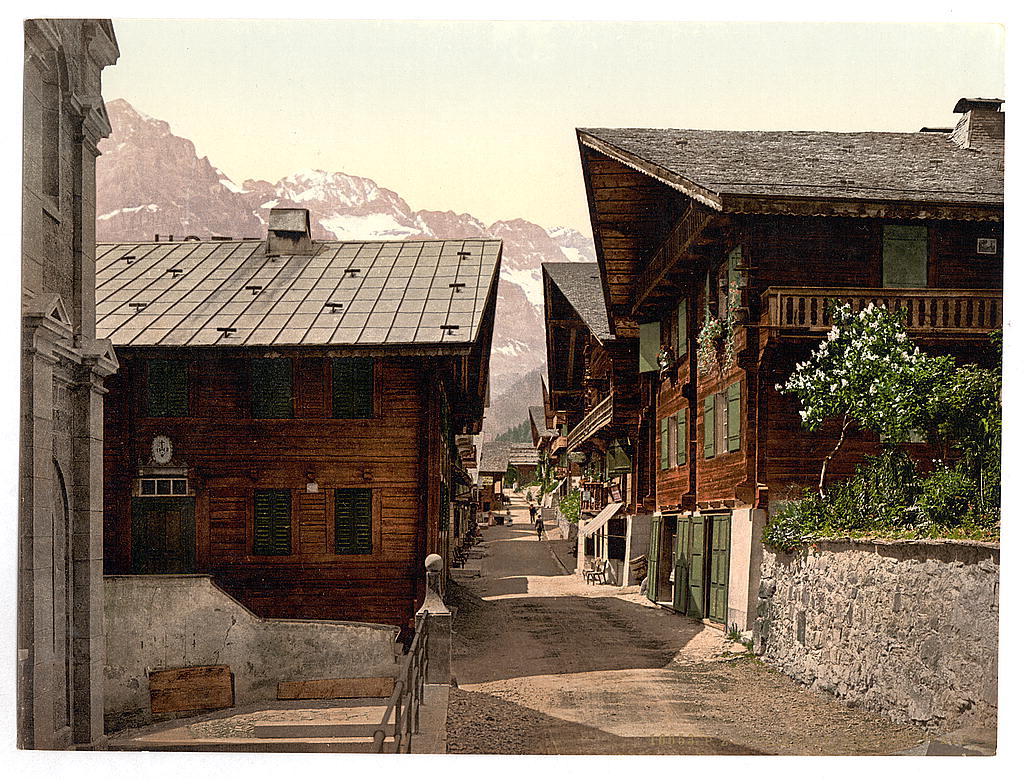 A picture of Champéry, Principal Street, Valais, Alps of, Switzerland