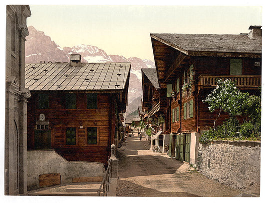 A picture of Champéry, Principal Street, Valais, Alps of, Switzerland