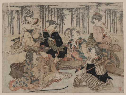 A picture of Chikurin no kabe no mae no shichikenjin