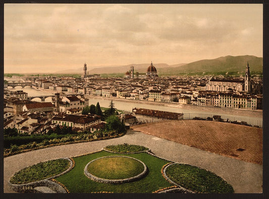 A picture of Cityscape view looking toward cathedral, Florence, Italy