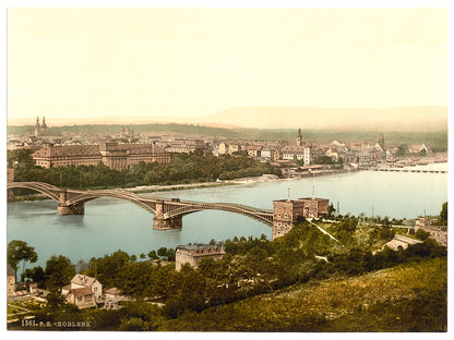 A picture of Coblenz, the Rhine, Germany