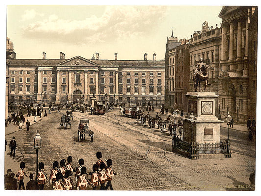 A picture of College Green, Dublin. County Dublin, Ireland