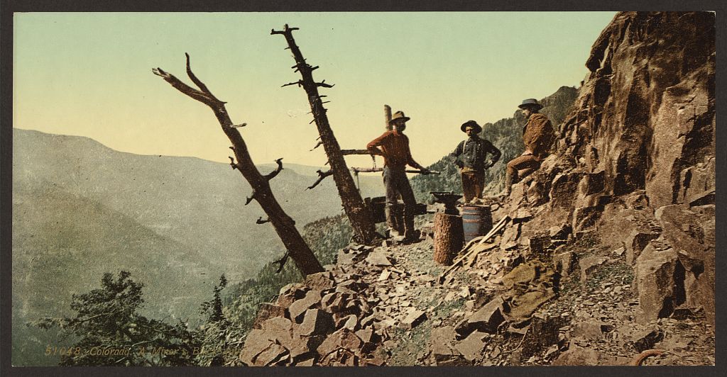 A picture of Colorado. A miner's blacksmith