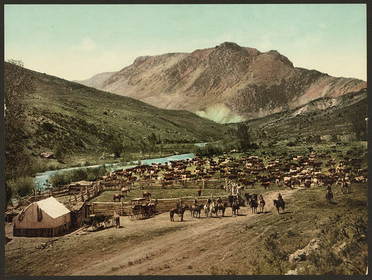 A picture of Colorado. "Round up" on the Cimarron