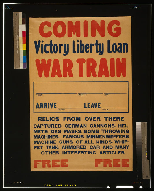 A picture of Coming, Victory Liberty Loan war train