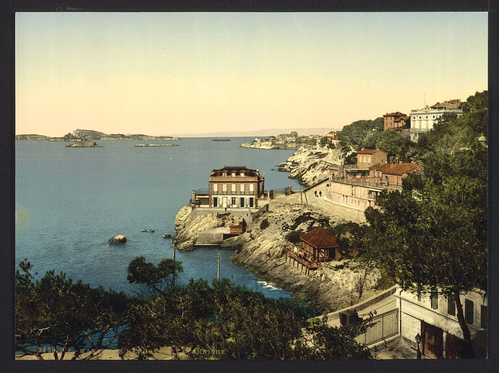 A picture of Corniche Road, from the Roubion Restaurant, Marseilles, France