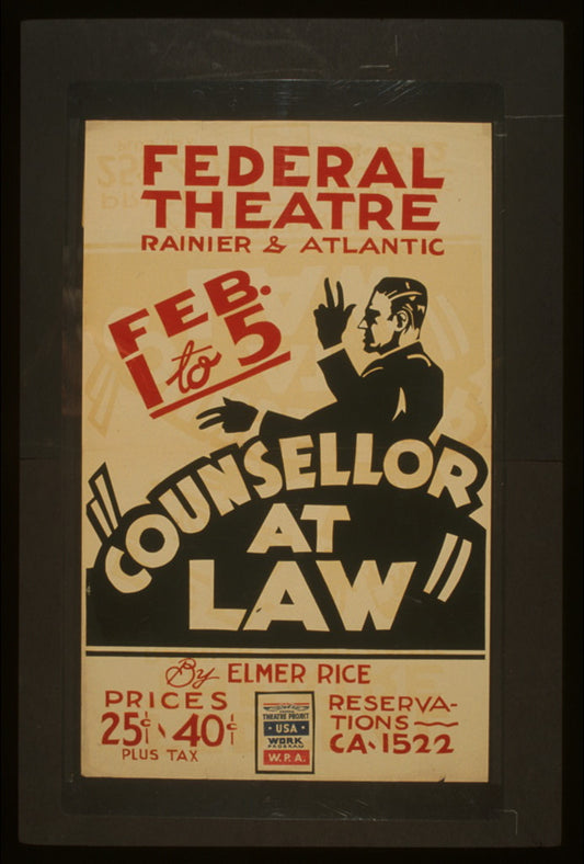 A picture of "Counsellor at law" by Elmer Rice