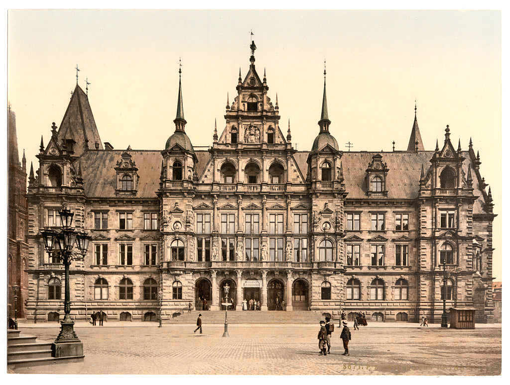 A picture of Court House, Wiesbaden, Hesse-Nassau, Germany