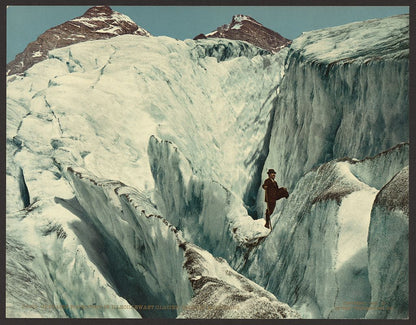 A picture of Crevasse formation in Illecillewaet Glacier, Selkirk Mountains