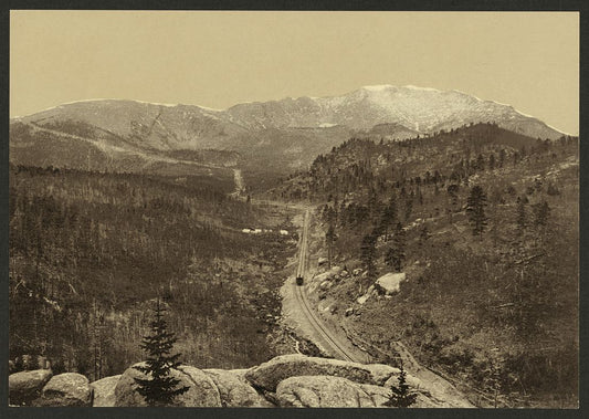 A picture of Crossing the timber line, Pike's Peak railway