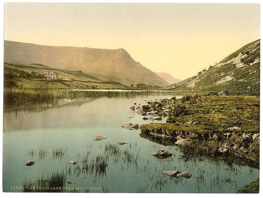 A picture of Cwernan Lake and Cader Idris (i.e. Cadair Idris), Wales