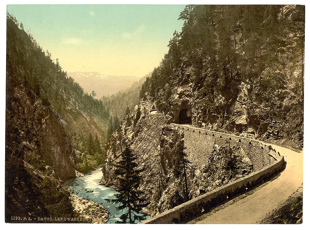 A picture of Davos, a part of the Landwasserstrasse, Grisons, Switzerland