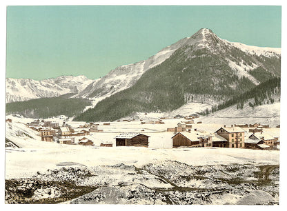 A picture of Davos, Dorfli and Seehorn, in winter, Grisons, Switzerland