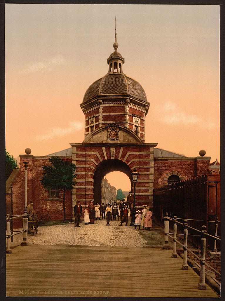 A picture of Delft Gate, Leyden, (i.e., Leiden) Holland