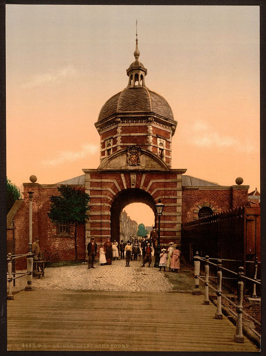 A picture of Delft Gate, Leyden, (i.e., Leiden) Holland