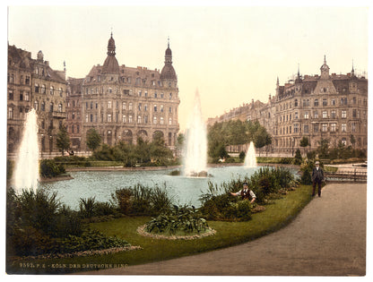 A picture of Der Deutsche Ring, Cologne, the Rhine, Germany